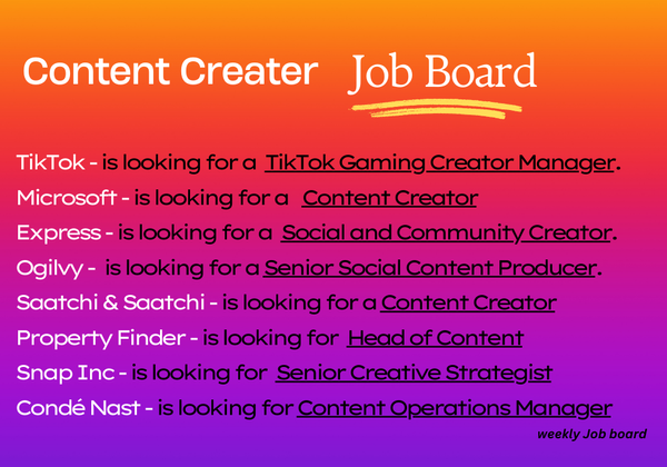 Job board - TikTok is looking for a TikTok gaming creator manager